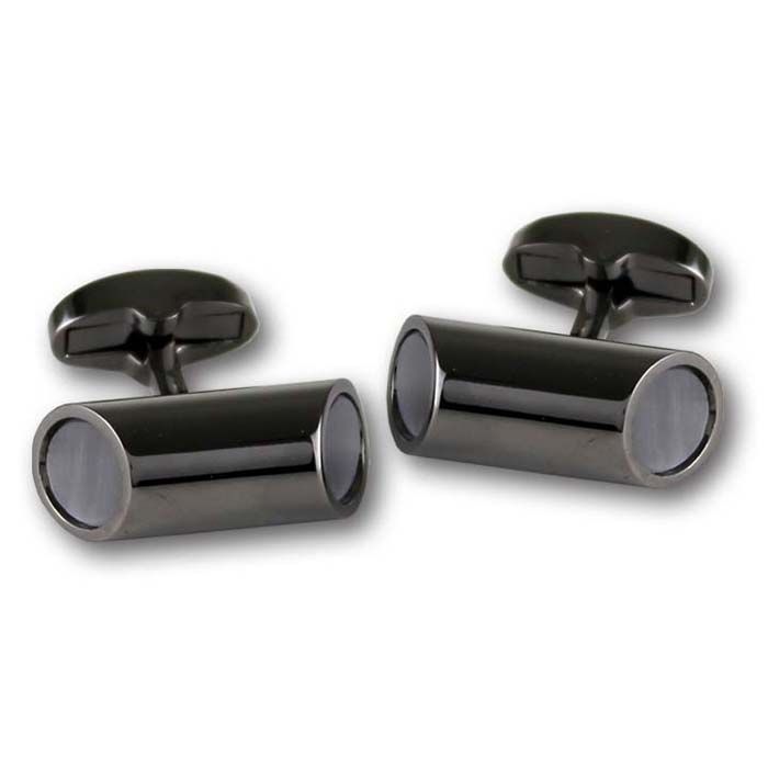 23160P Gun Metal Cuff Link Set
