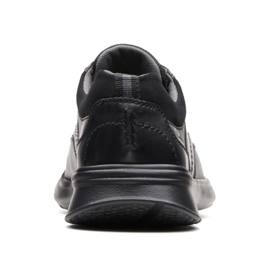 H1813 Clarks Cotrell Edge Wide H Fit Lace Up Shoe (Black)