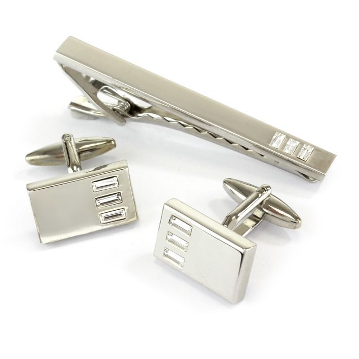 46100N Cuff Link & Tie Bar Set