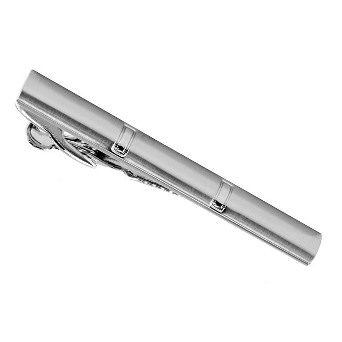 46450N Tie Bar Brushed Silver