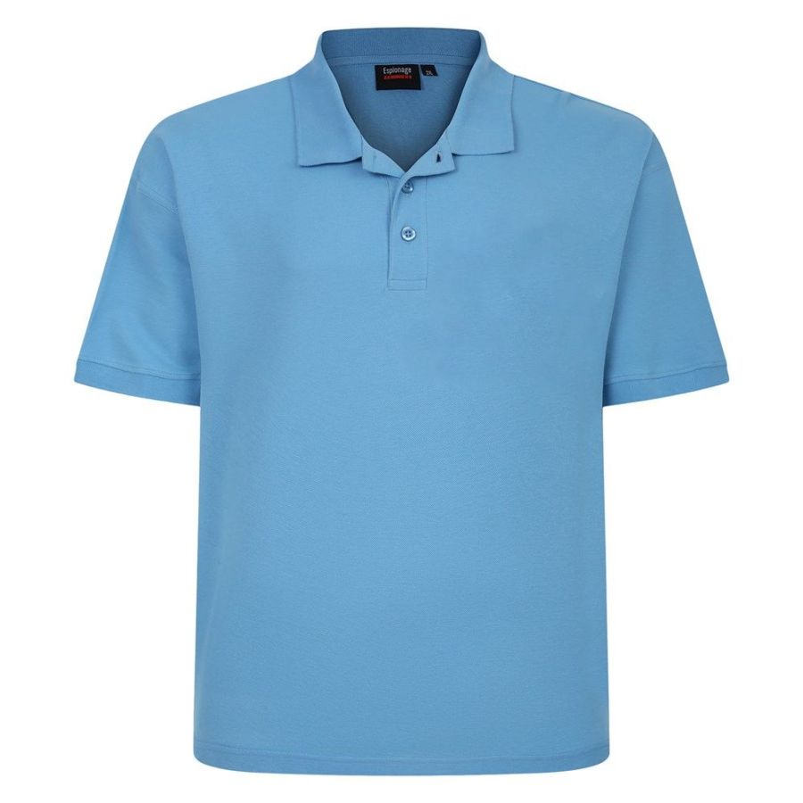 A10073 Espionage Pique Polo Shirt (Mid Blue)