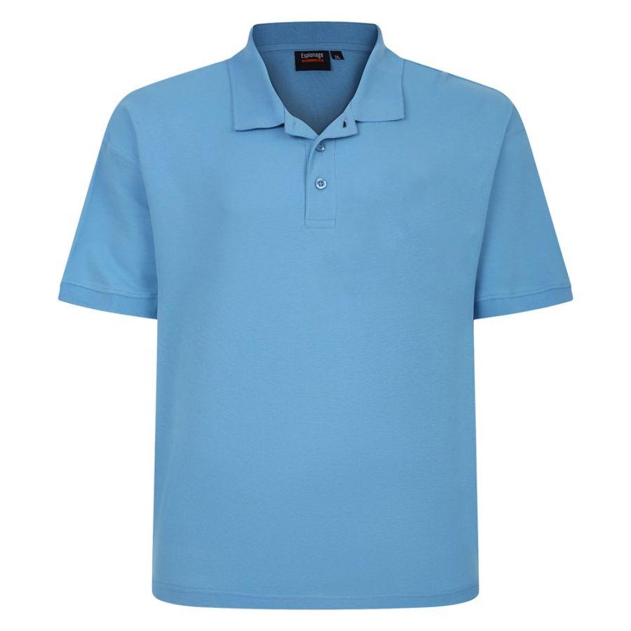 A10073XT Tall Fit Espionage Pique Polo Shirt (Mid Blue)