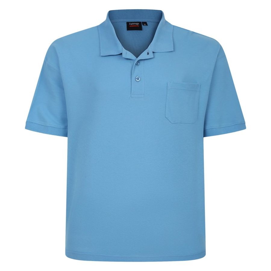 A10073 Espionage Pique Polo Shirt (Mid Blue)