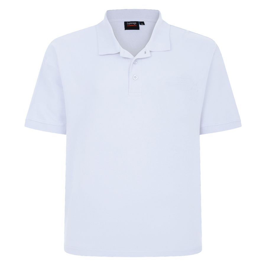 A10073 Espionage Pique Polo Shirt (White)