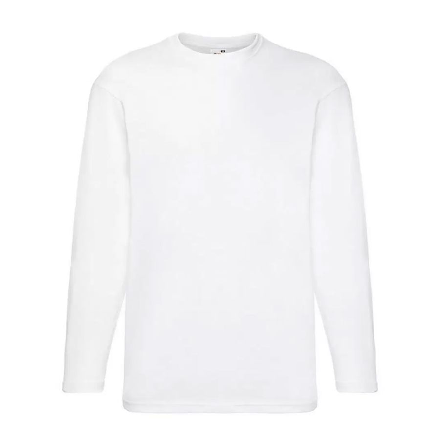 A10638 Espionage L/S Plain Crew Neck T-Shirt (White)