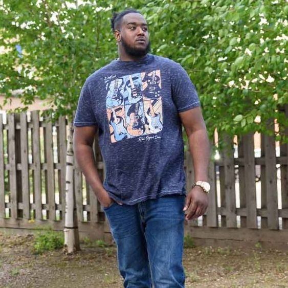 A10962XT Tall Fit D555 Guitar Printed T-Shirt