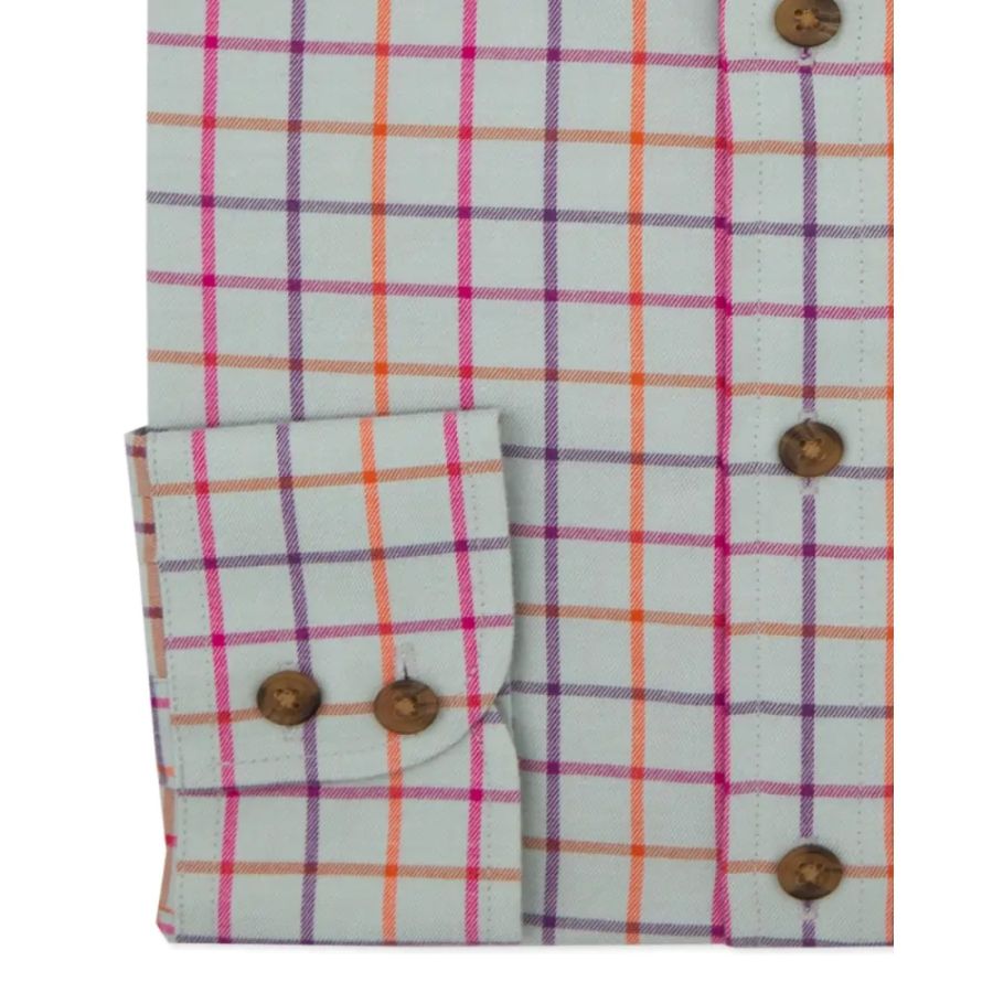 A10972 Double Two Tattersall Check Shirt