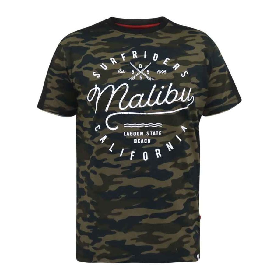A11076XT Tall Fit D555 Camo Printed T Shirt