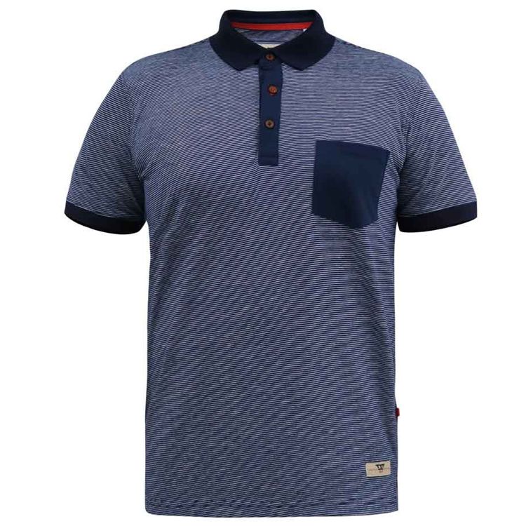 A11079XT Tall Fit D555 Fine Stripe Jersey Polo