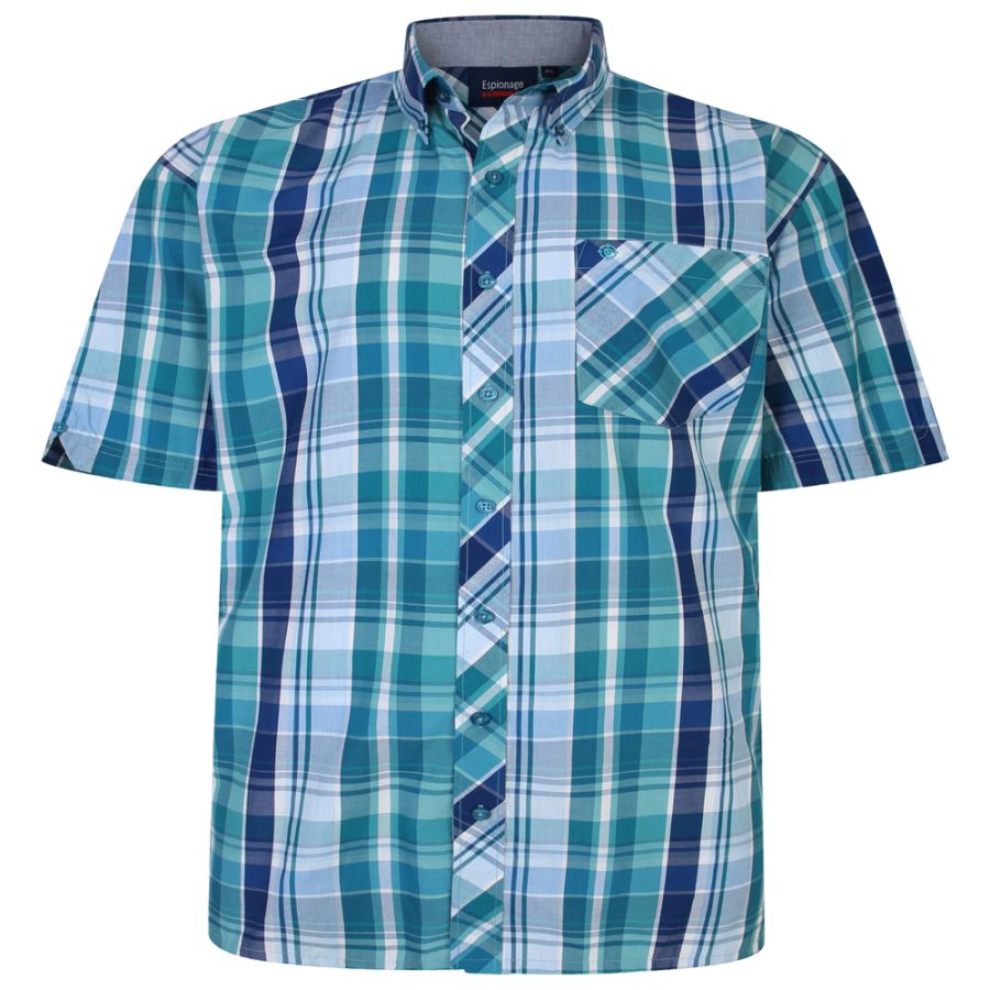 A11084 Espionage S/S Check Shirt (Mint)