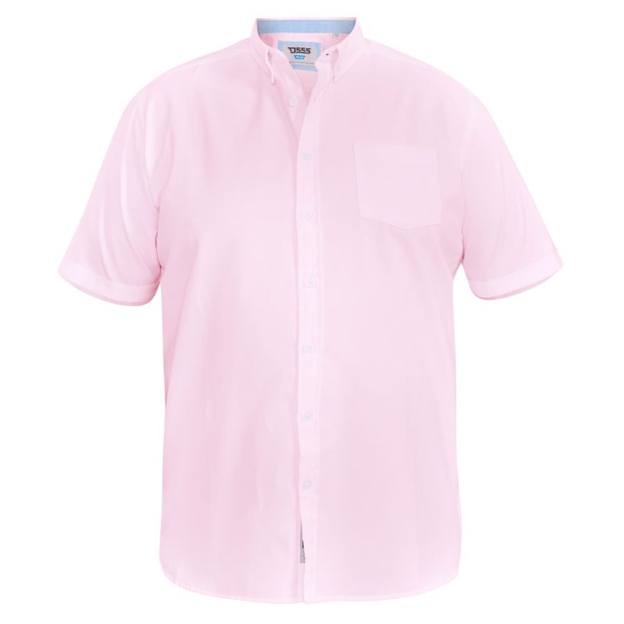 A11134XT Tall Fit D555 Oxford Short Sleeve Shirt (Pink)
