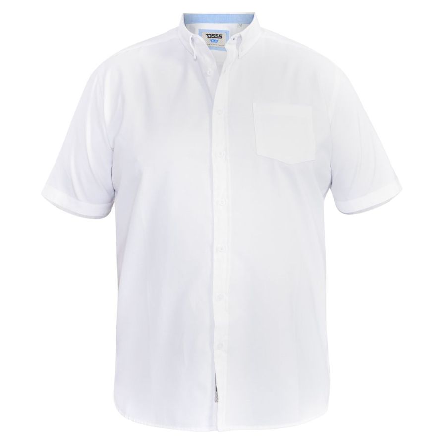 A11134XT Tall Fit D555 Oxford Short Sleeve Shirt (White)