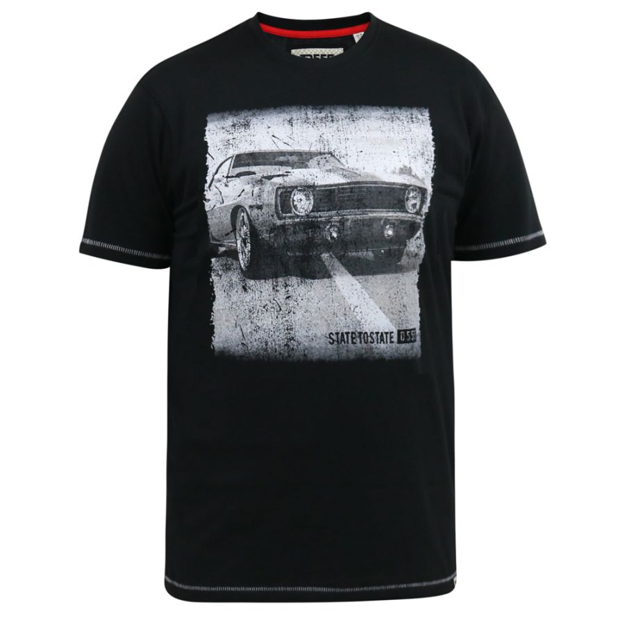 A11219XT Tall Fit D555 Retro Car Printed T-Shirt