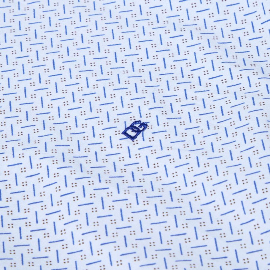 A11308 DG's Drifter Short Sleeve Fancy Print Shirt (Blue)