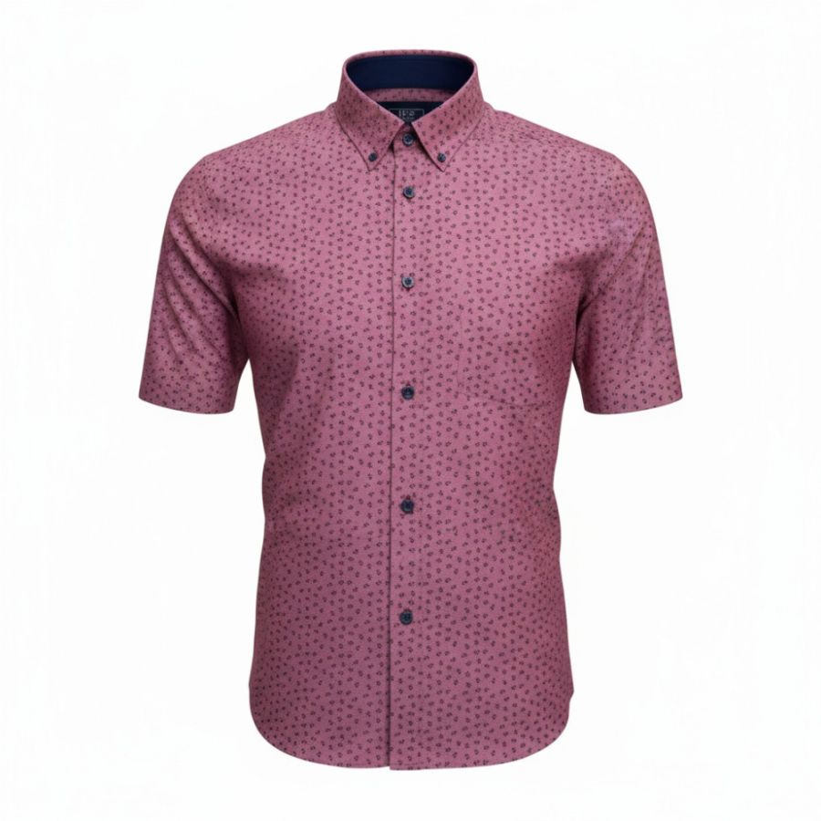 A11328 DG's Drifter Short Sleeve Fancy Shirt (Red)