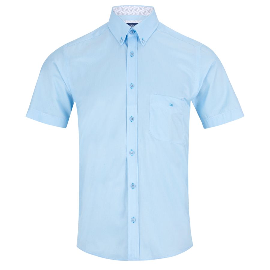 A11345 DG's Drifter Short Sleeve Stripe Shirt (Turq)