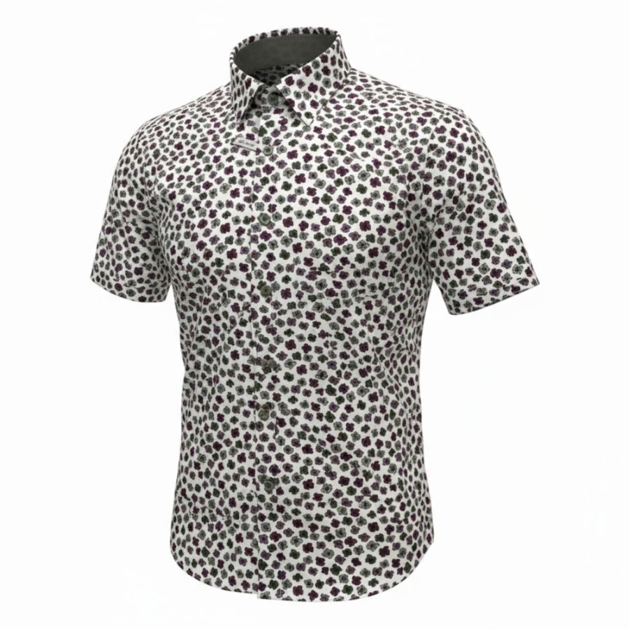 A11346 DG's Drifter Short Sleeve Flower Shirt