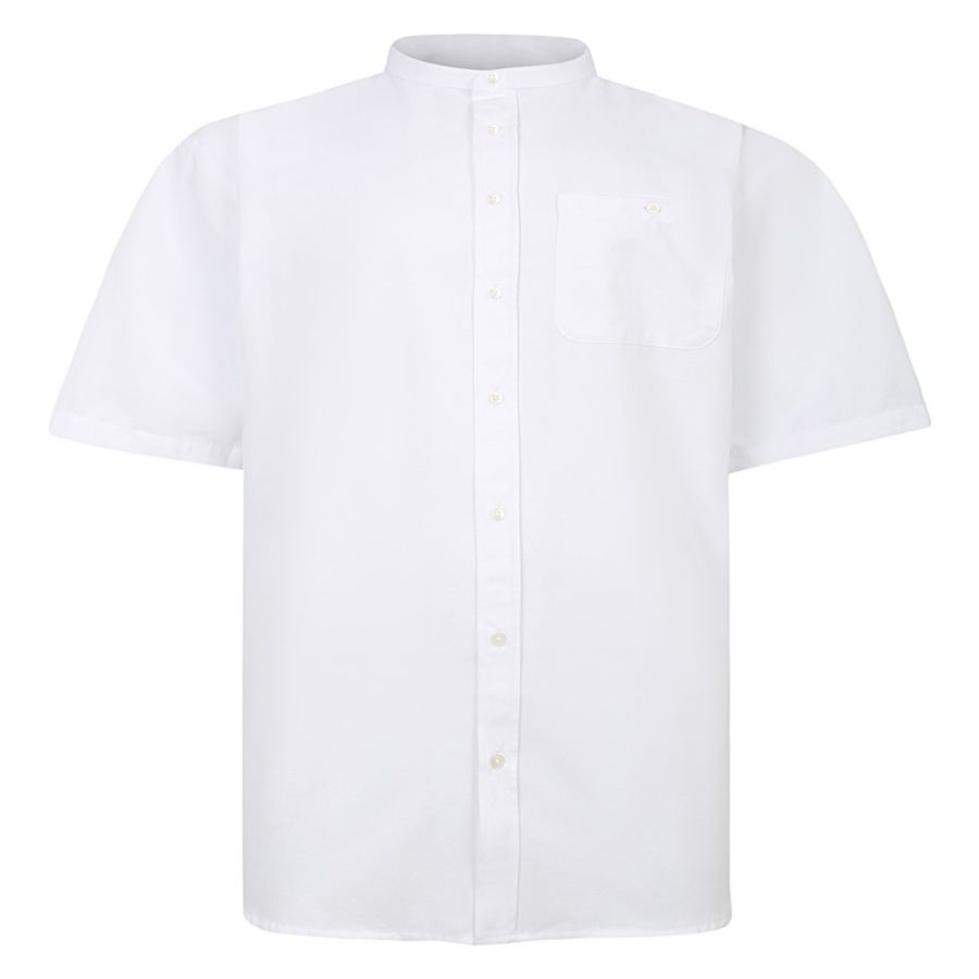 A11384 Espionage Oxford Grandad Shirt
