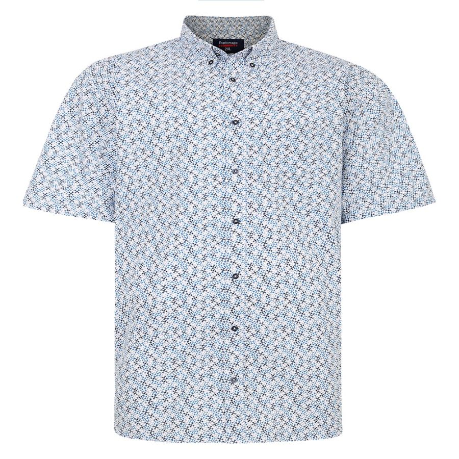 A11385 Espionage Abstract Print Shirt