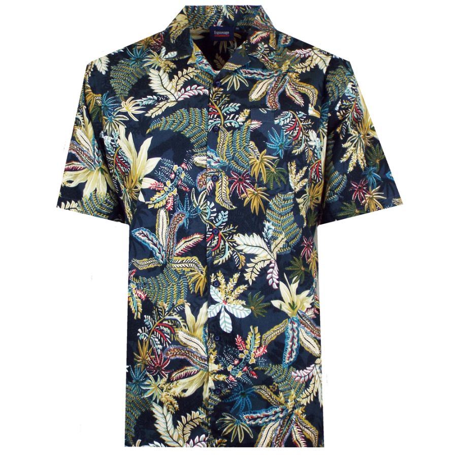 A11418 Espionage Jungle Print Shirt