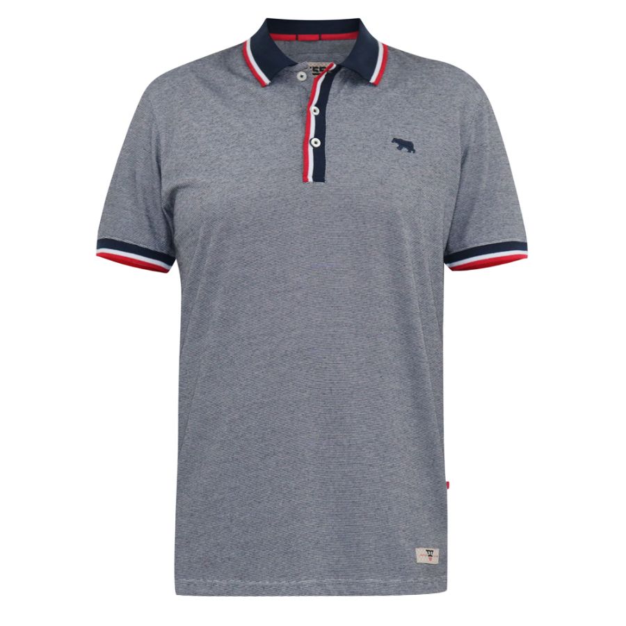 A11425XT Tall Fit D555 Fine Stripe Jersey Polo Shirt