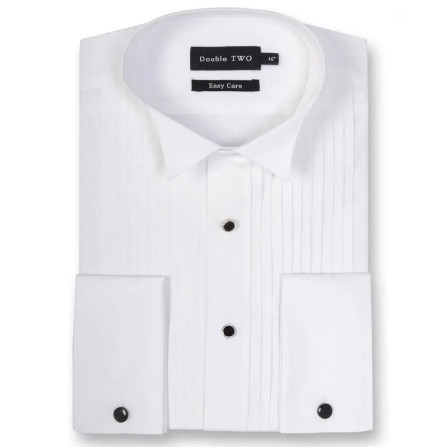 A11454 Double Two Wing Collar Dress Shirt