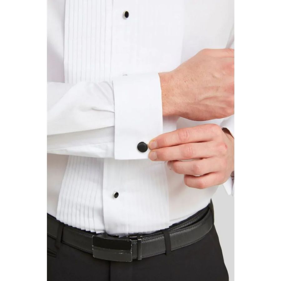 A11454 Double Two Wing Collar Dress Shirt