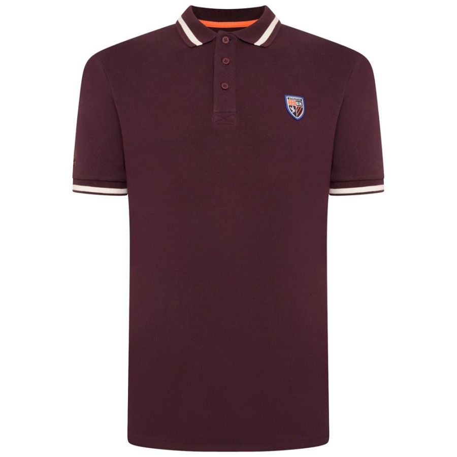 A11484 Grey Hawk Pique Polo Shirt (Wine)