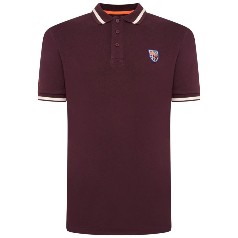 A11484XT Tall Fit Grey Hawk Pique Polo Shirt (Wine)