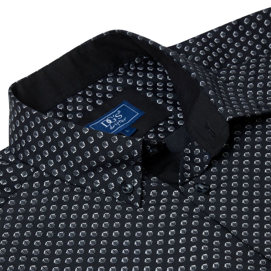 A11499 DG's Drifter Casual Fancy Shirt (Black)