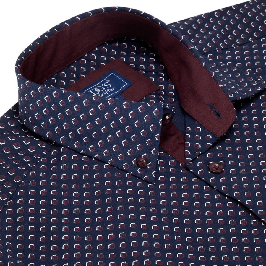 A11499 DG's Drifter Casual Fancy Shirt (Navy)