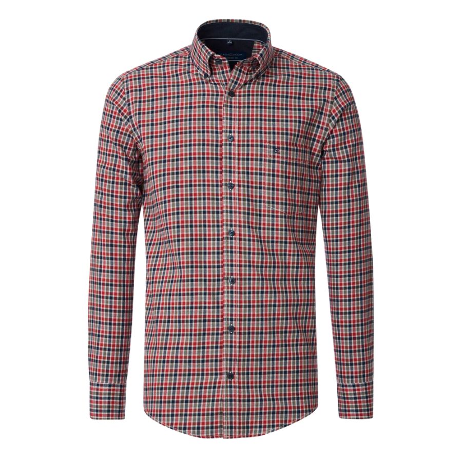 A11538 Casamoda Brushed Cotton Check Shirt