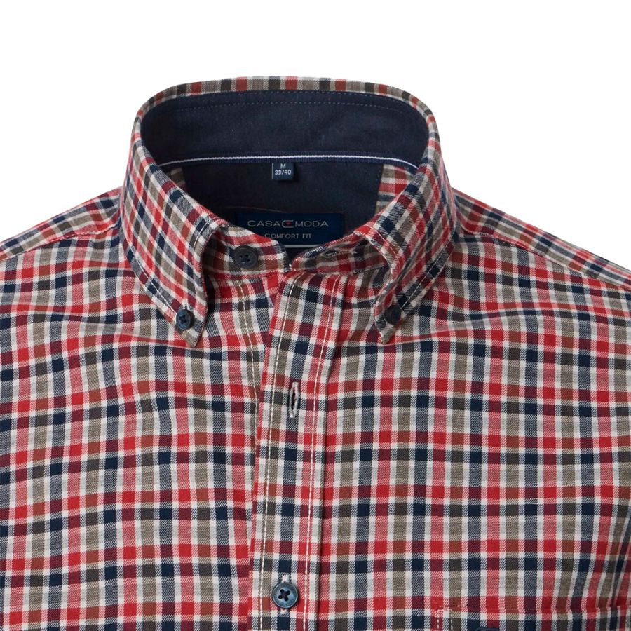 A11538 Casamoda Brushed Cotton Check Shirt