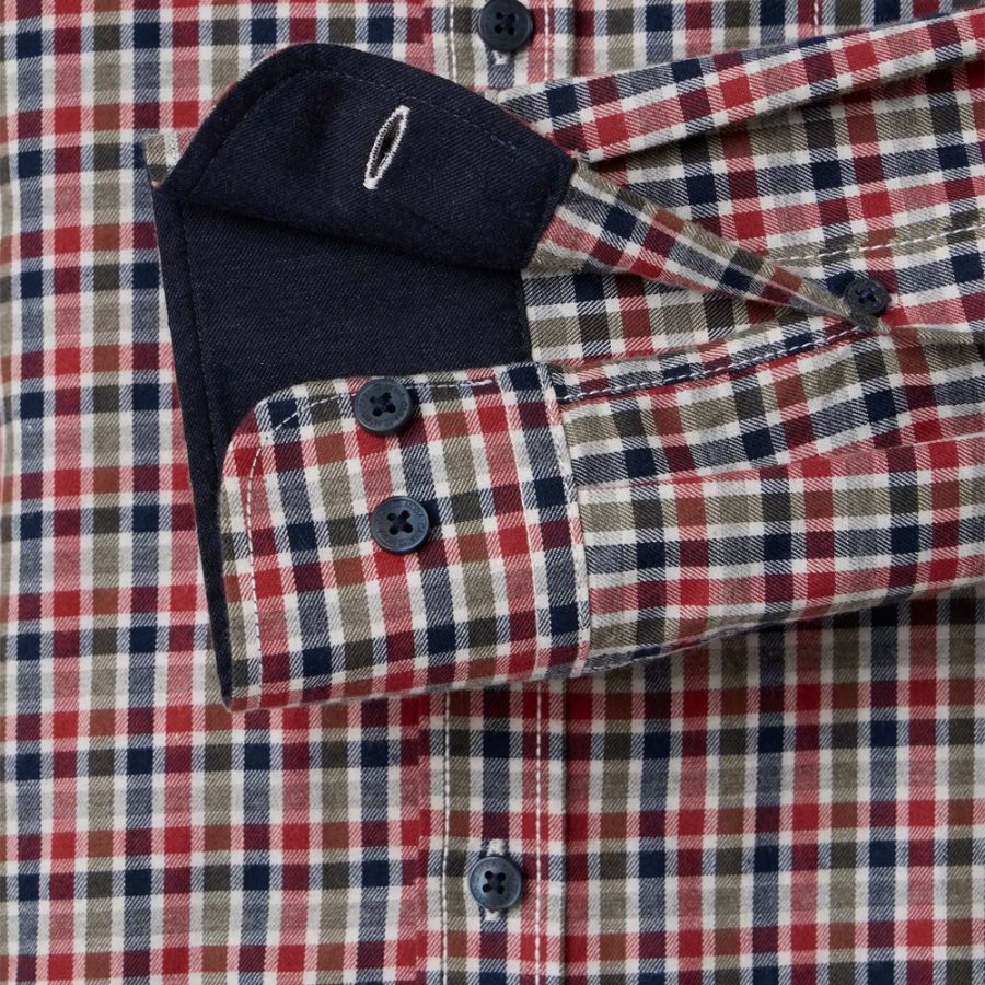 A11538 Casamoda Brushed Cotton Check Shirt