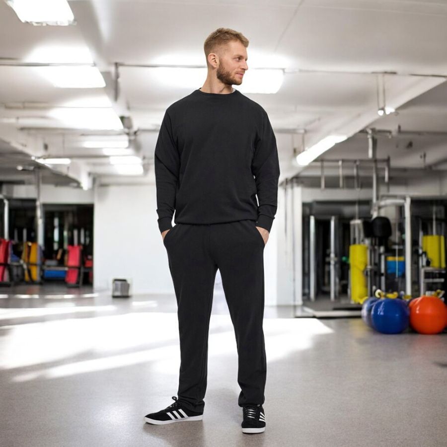 A11549XT Tall Fit North 56Denim Crew Neck Sweatshirt (Black)