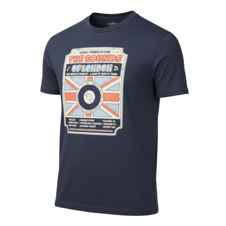 A11587 Ben Sherman Sounds of London Printed T-Shirt