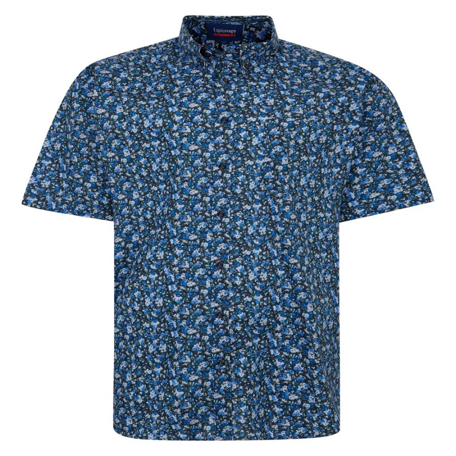 A11596 Espionage Floral Print Shirt