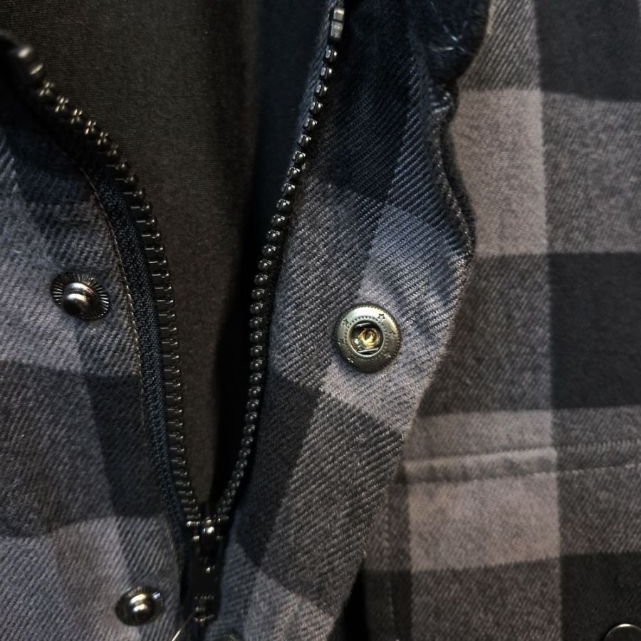 A11601 Espionage Check Biker/Lumber Overshirt