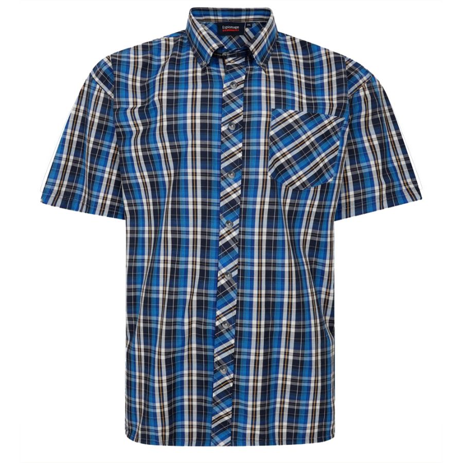 A11602 Espionage Check Shirt (Blue)