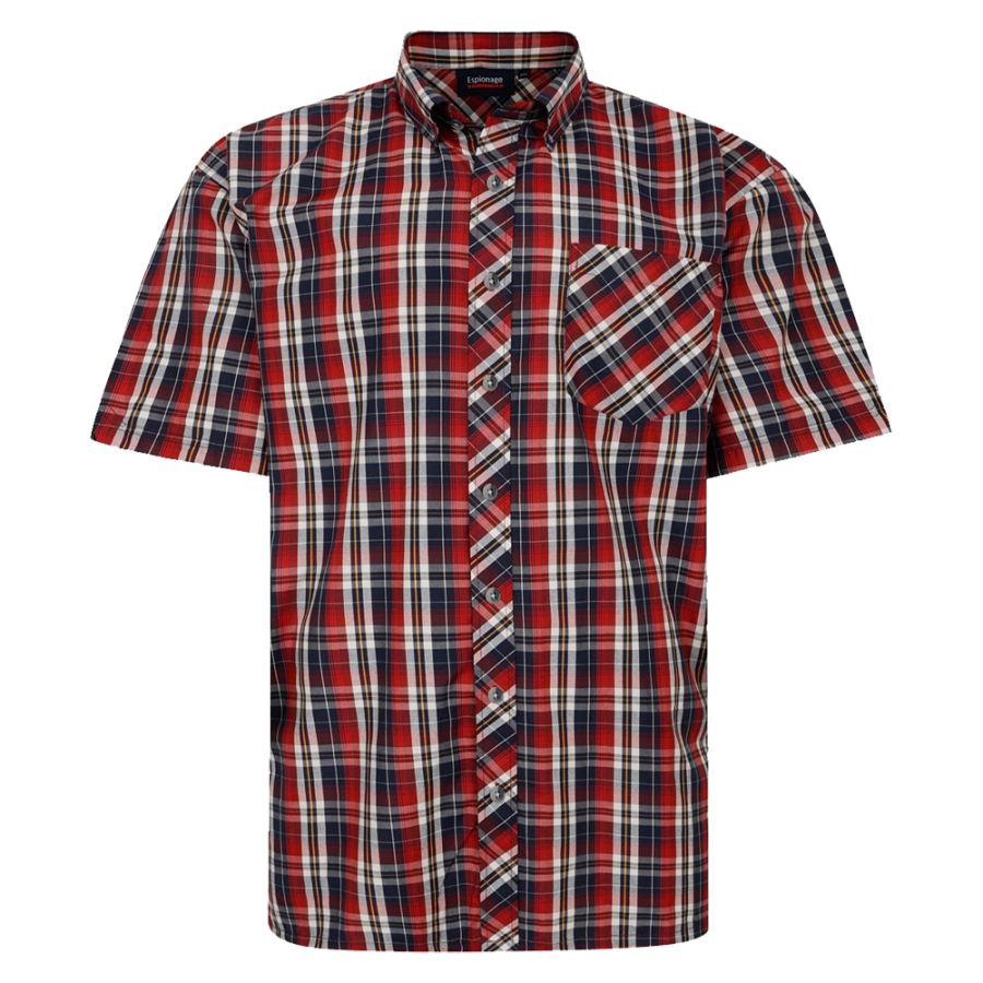 A11602 Espionage Check Shirt (Red)