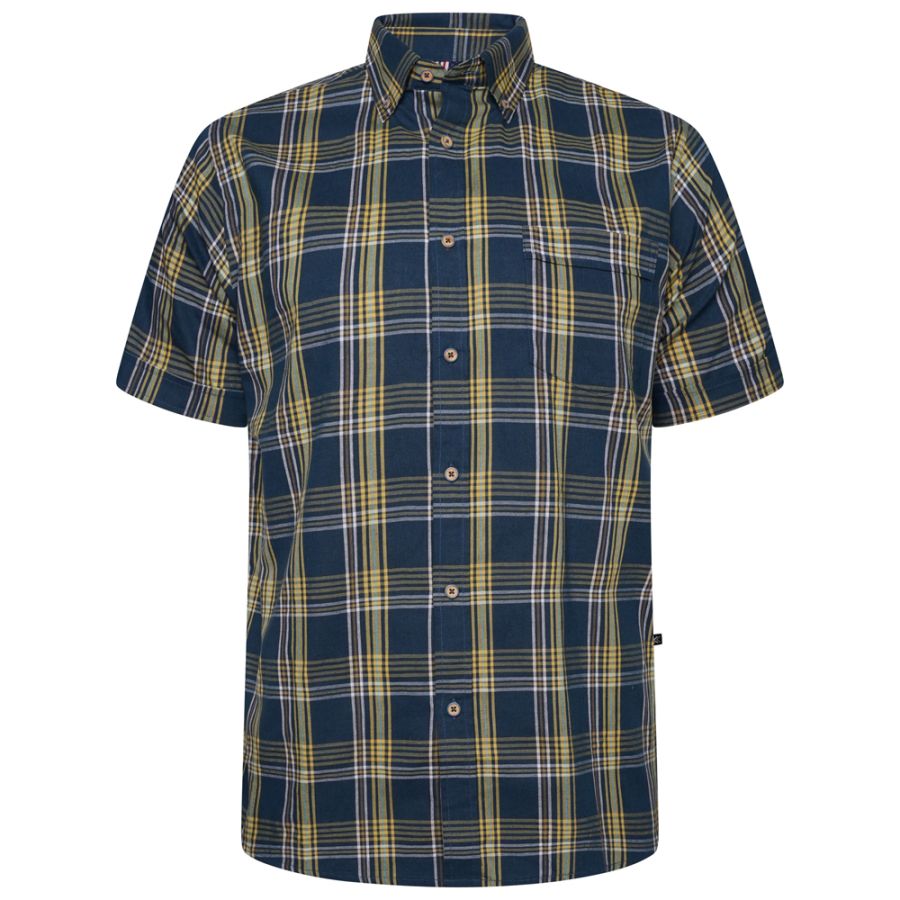 A11663 Kam Casual Check Shirt (Teal)
