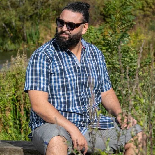 A11679 D555 Casual Check Shirt