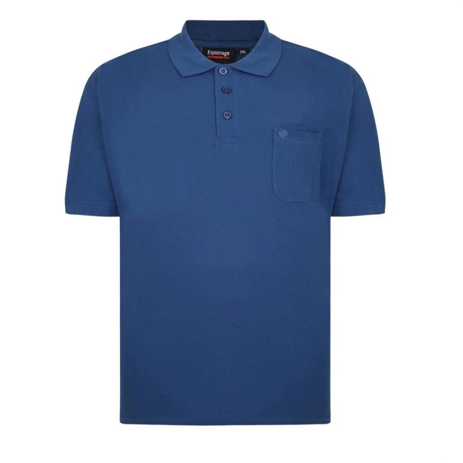 A11912 Espionage Pique Polo Shirt with Chest Pocket (Dark Blue)