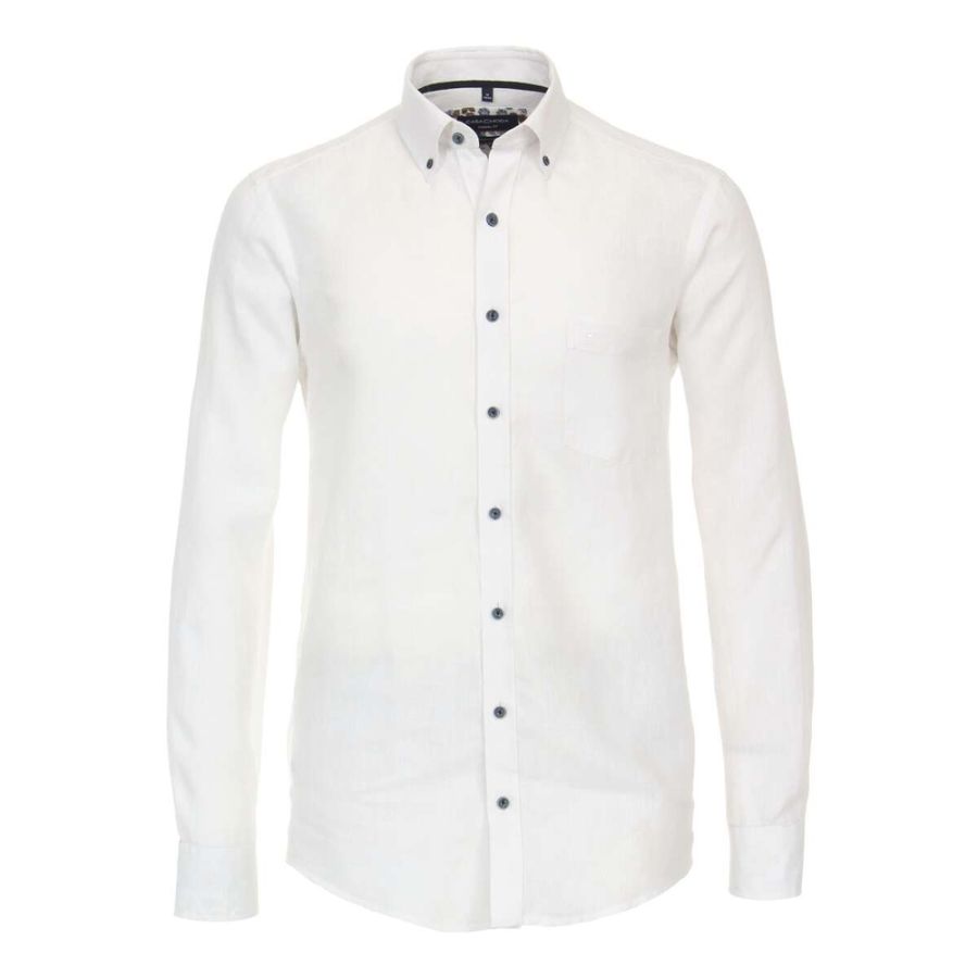 A11693 Casamoda Linen Shirt (White)