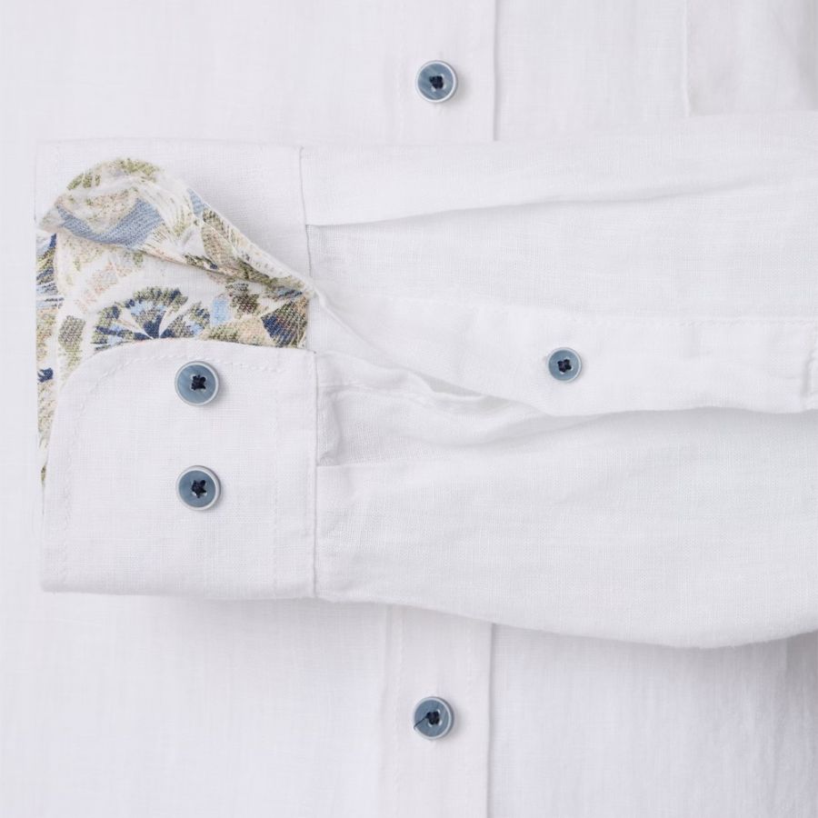 A11693 Casamoda Linen Shirt (White)
