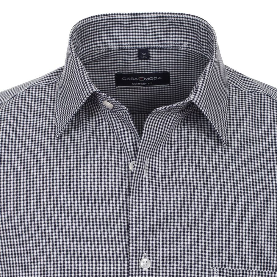 A11696 Casamoda Gingham Check Shirt