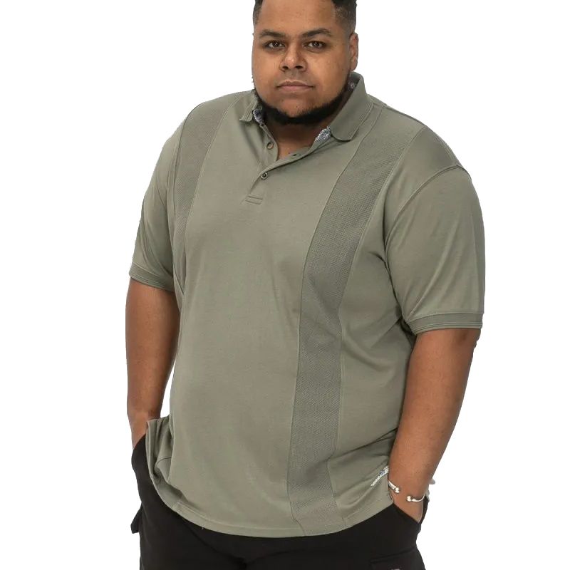 A11705 D555 Jacquard Knitted Polo Shirt