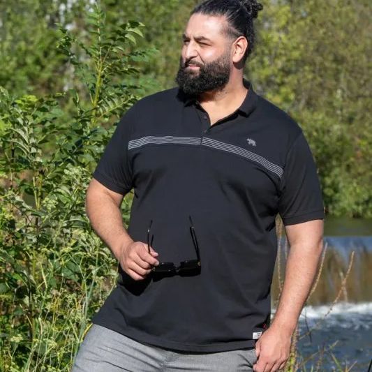 A11706XT Tall Fit D555 Embroidery Stripe Polo Shirt