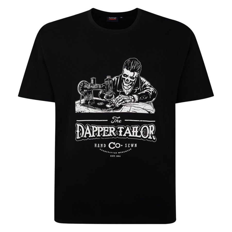 A11714 Espionage Dapper Tailor Print Tee