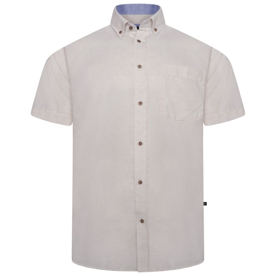 A11728 Kam Linen Mix Shirt (Ecru)